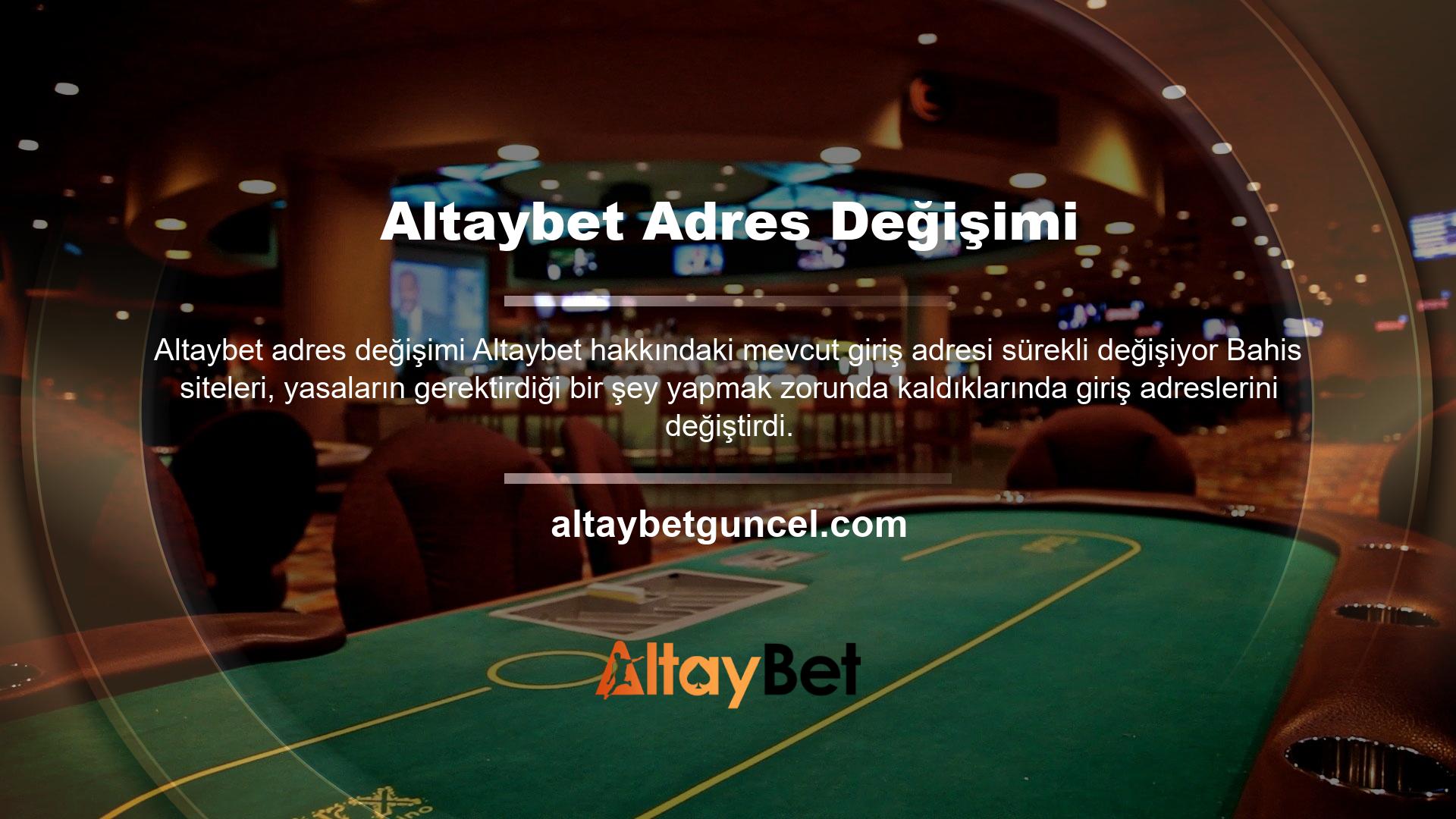 Bahis sitesinde değiştirdiğiniz yeni adresi kullanarak işleminizi devam ettirebilirsiniz